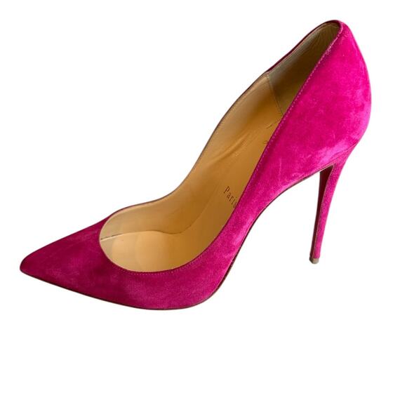 Christian Louboutin So Kate 120 Suede Heeled Pumps Pink 38 - Picture 2 of 10